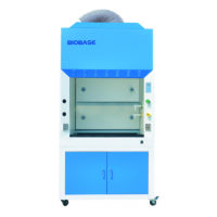Fume Hood medical and health bright lab laboratory indoor with instruments test tubes