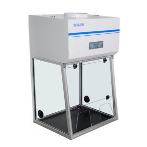 Benchtop Fume Hood medical and health bright lab laboratory indoor with instruments test tubes