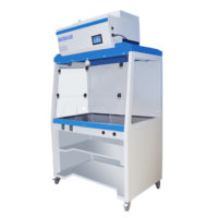 Ductless Fume Hood medical and health bright lab laboratory indoor with instruments test tubes